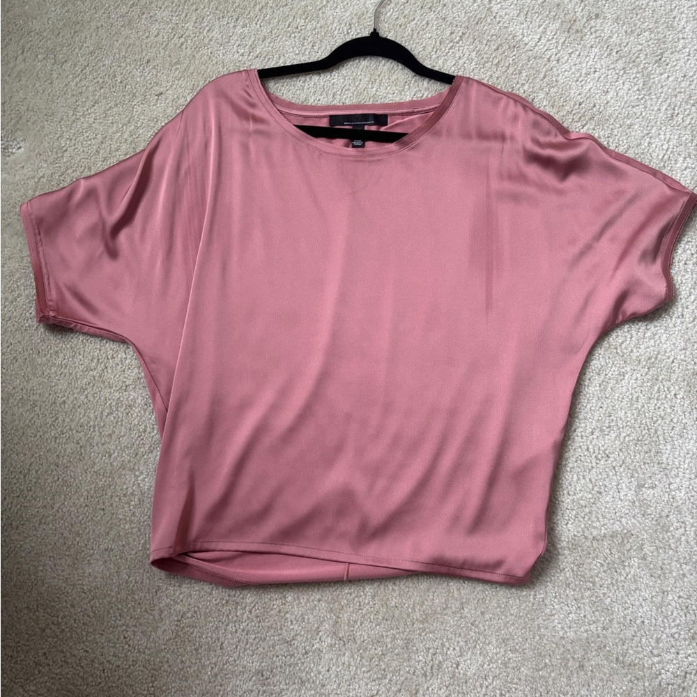 White House Black Market Rose Pink  Blouse XS